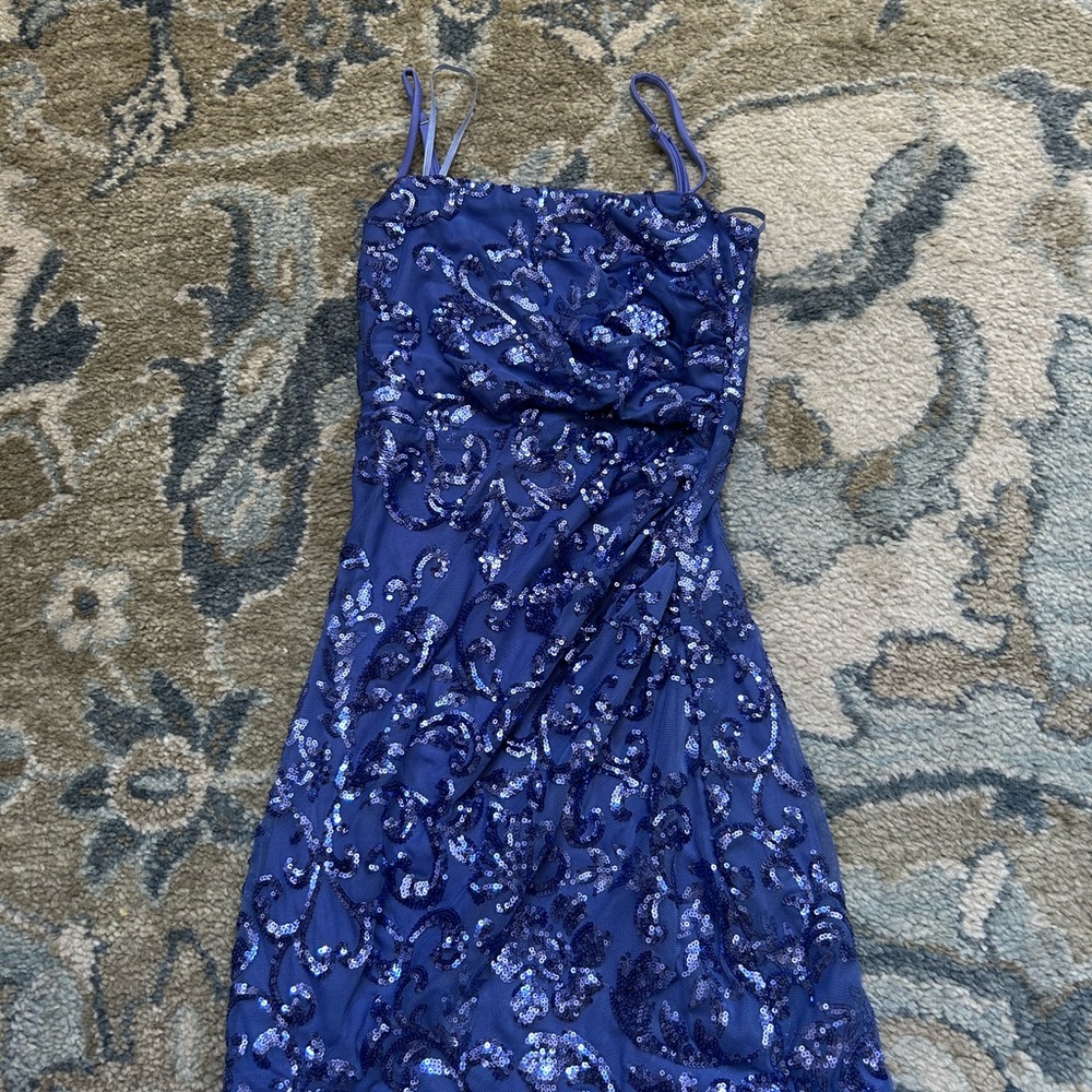 Windsor Blue Sequin Dress Worn Once